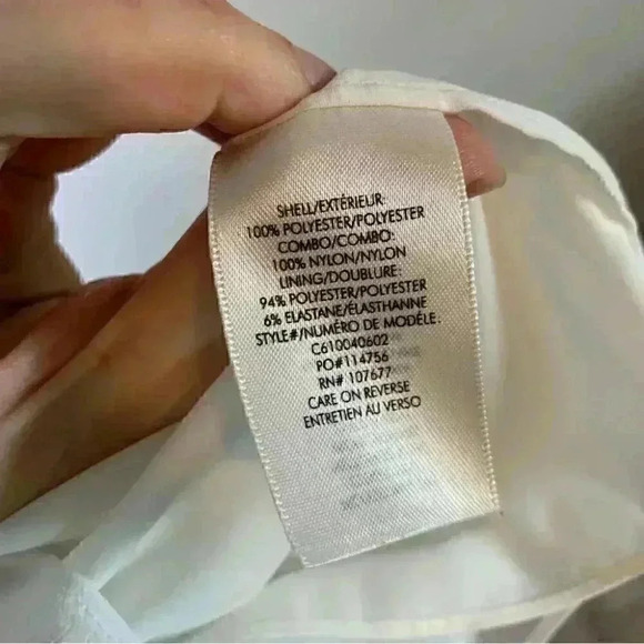 Alice + Olivia revolve cold shoulder Laticia Ruffle Top in Off White Sz XS - Picture 10 of 11